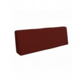 Set of 2 Pallet Cushions, 120x80 cm + 120x40 cm, Burgundy