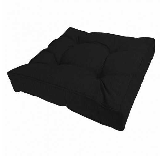 Garden Chair Seat Cushion, Black 70x70