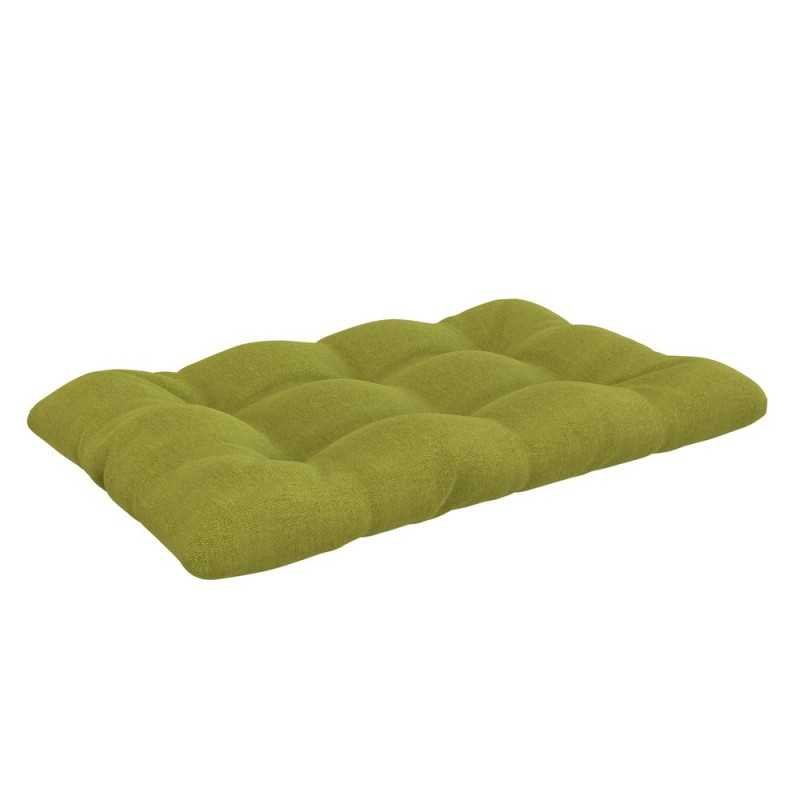 Pallet Seat Cushion, Quilted, 120x80 cm, Lime