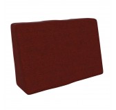 Pallet Side Cushion, 60x40x20/10 cm, Burgundy