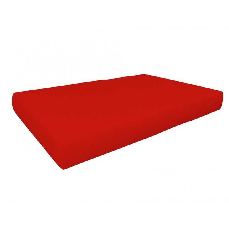 Pallet Garden Seat Cushion Waterproof 120x80x15 Red