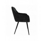 Dining Chair, Upholstered Chair, Living Room Chair, Upholstered Armchair, Black