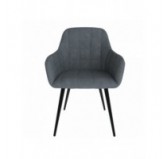 Dining Chair, Upholstered Chair, Living Room Chair, Upholstered Armchair, Anthracite