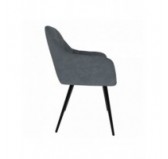 Dining Chair, Upholstered Chair, Living Room Chair, Upholstered Armchair, Anthracite