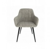 Dining Chair, Upholstered Chair, Living Room Chair, Upholstered Armchair, Grey