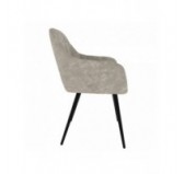 Dining Chair, Upholstered Chair, Living Room Chair, Upholstered Armchair, Grey