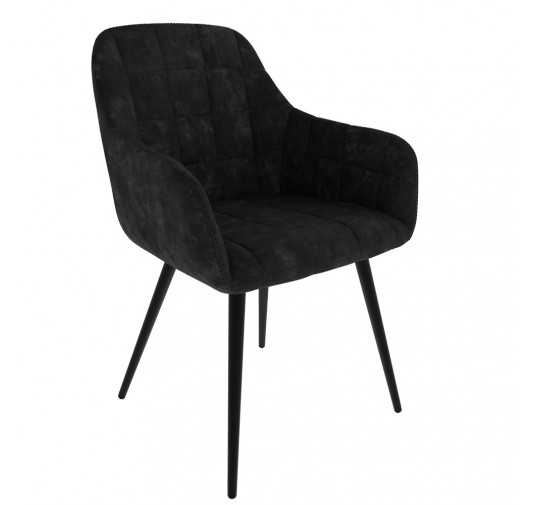 Dining Chair, Upholstered Chair, Living Room Chair, Upholstered Armchair, Black