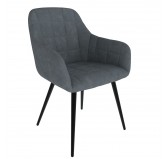 Dining Chair, Upholstered Chair, Living Room Chair, Upholstered Armchair, Anthracite