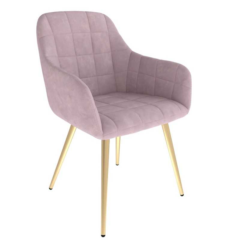 Dining Chair, Upholstered Chair, Living Room Chair, Upholstered Armchair, Pink