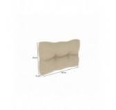 Pallet Garden Quilted Side Cushion 60x40x12 cm Beige