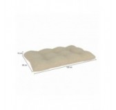 Pallet Seat Cushion, Quilted, 120x60x12 cm, Beige