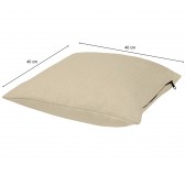 Decorative Cushion for Pallet Sofa and Garden Furniture, 40x40 cm, Beige