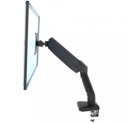 Monitor Arm, VESA-compatible PC Screen Holder, Gas Spring Adjustment