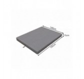 Foldable Mattress Guest Bed Camping Travel 140x195x15 Grey