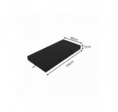 Foldable Mattress Guest Bed Camping Travel 80x195x15 Black