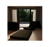 Foldable Mattress Guest Bed Camping Travel 80x195x15 Black