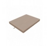 Foldable Mattress Guest Bed Camping Travel 80x195x15 Beige