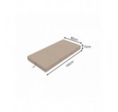 Foldable Mattress Guest Bed Camping Travel 80x195x15 Beige