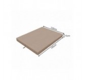 Foldable Mattress Guest Bed Camping Travel 120x195x15 Beige