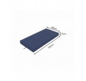 Foldable Mattress Guest Bed Camping Travel 80x195x15 Dark Blue